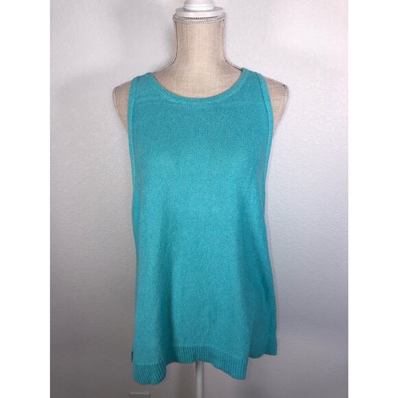 Charter Club Light Pool Blue Knit Sweater Vest - M - Picture 1 of 5